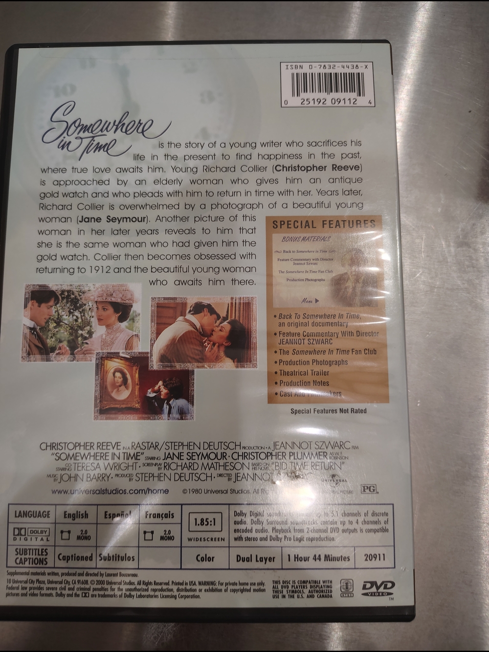 Somewhere In Time (DVD) - Picture 2 of 2